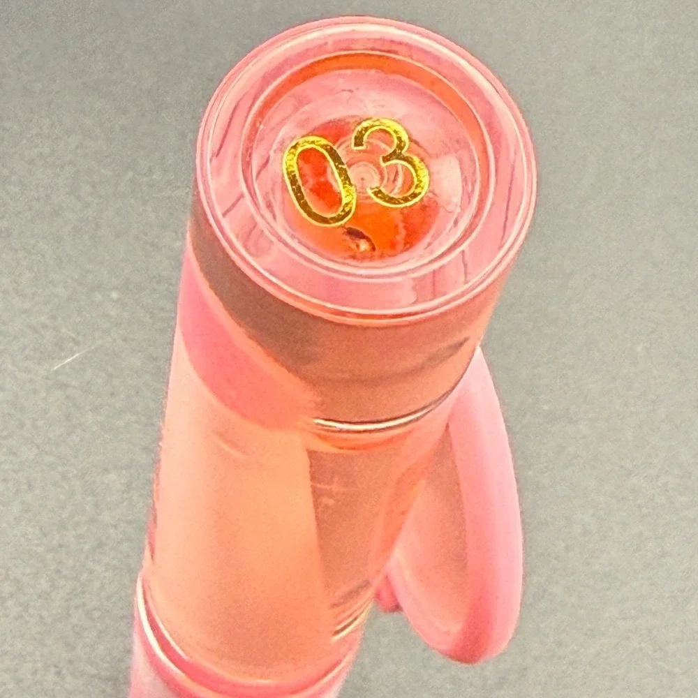 Dazzlelip Rose Magic Lip Oil 03 Pink Tinted Gloss with Built-in Mirror Compact